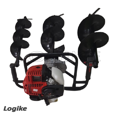 Hawking 4 Stroke Earth Auger with 3 Bits